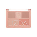  LIZDA Палетка теней для век mood fit palette 01 nudy peach talk mini, 5 г