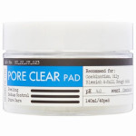  DERMA FACTORY Тонер-пэды для лица очищающие pore clear pad, 40 шт