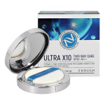  ENOUGH Пудра 13+запасной блок с коллагеном two-way cake ultra x10, 12 г
