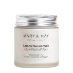  MARY&MAY Маска глиняная c лимоном и ниацинамидом lemon niacinamide glow wash off pack, 125 г