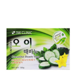 3W CLINIC Мыло туалетное с экстрактом огурца cucumber beauty soap, 120 г