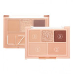  LIZDA Палетка теней для век mood fit palette 03 warm beige talk mini, 5 г