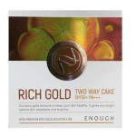  ENOUGH Пудра для лица с золотом № 21 + запасной блок rich gold two way cake spf 50+ pa+++, 26 г