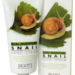  JIGOTT Крем для рук с муцином улитки real moisture snail hand cream, 100 мл