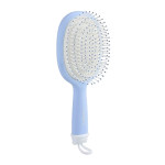  SOLOMEYA Расческа массажная с отверстиями для джиббитсов hair brush blue, 1 шт