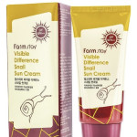  FARM STAY Крем солнцезащитный visible difference snail sun cream spf50 pa+++, 70 мл