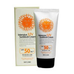  3W CLINIC Крем солнцезащитный для лица intensive uv sun block cream, 70 мл